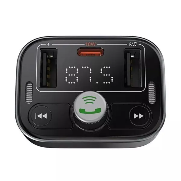 АЗУ FM модулятор Baseus S-09 Pro Series 18W (2USB-A/1C) (C10762200113) (Cluster Black) купить по самой низкой цене
