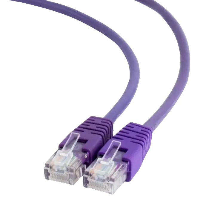 PATCH CORD UTP CAT.5E,0.25м (PP12-0.25M/V) violet купить по самой низкой цене