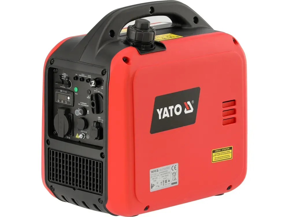 Генератор инверторный YATO (YT-854837) ном. мощн. 1.9кВт, 230В/50Гц, двигат. Rato R80-i 80см3 бензин купить по самой низкой цене