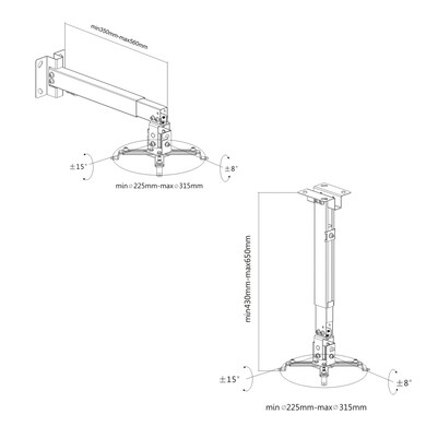 Кронштейн для проектора потолоч. PureMounts (PM-SPIDER-40W) до 20кг. White купить по самой низкой цене