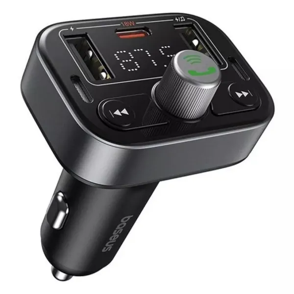 АЗУ FM модулятор Baseus S-09 Pro Series 18W (2USB-A/1C) (C10762200113) (Cluster Black) купить по самой низкой цене