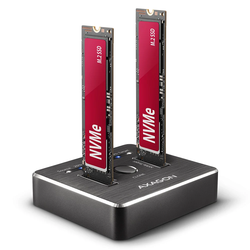 Док-станция AXAGON (ADSA-M2C) для 2*NVMe (PCI-Express) M.2, USB 3.2 Gen 2 купить по самой низкой цене