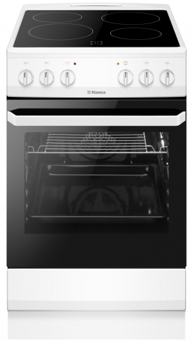Плита электрическая Hansa FCCW580009 4конф, духовка 62л, гриль, конвекция, разморозка, стеклокерамика купить по самой низкой цене