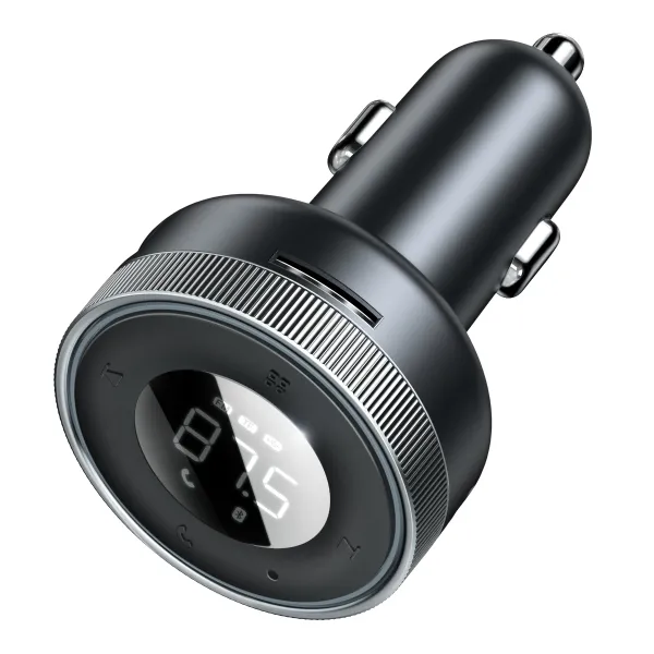 АЗУ FM модулятор Baseus Enjoy 17W (2USB-A) (CCLH-01) (Черный) купить по самой низкой цене