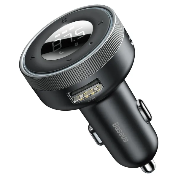 АЗУ FM модулятор Baseus Enjoy 17W (2USB-A) (CCLH-01) (Черный) купить по самой низкой цене