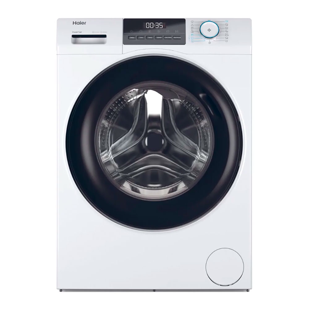 Стиральная машина Haier HW80-BP14929A-S (инвертор, 8кг, 1400об/м, класс A, 85x59.5x48) белая купить по самой низкой цене