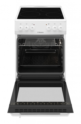 Плита электрическая Hansa FCCW580009 4конф, духовка 62л, гриль, конвекция, разморозка, стеклокерамика купить по самой низкой цене