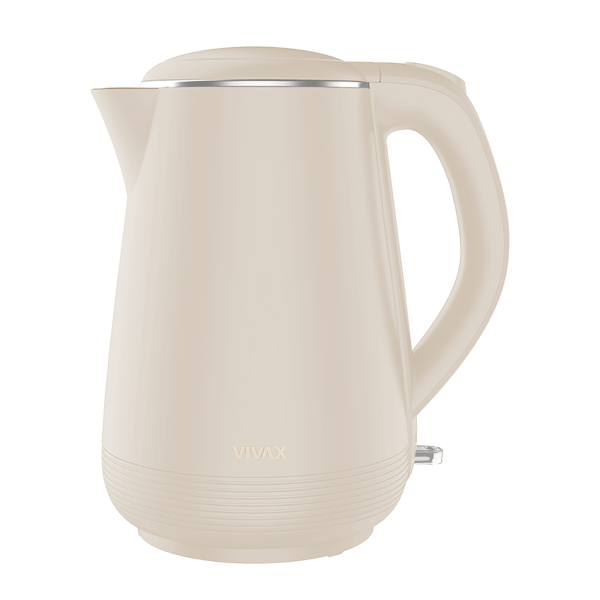 Электрочайник VIVAX HOME WH-100SM (1л, 1.2кВт) бежевый 0001415866 купить по самой низкой цене