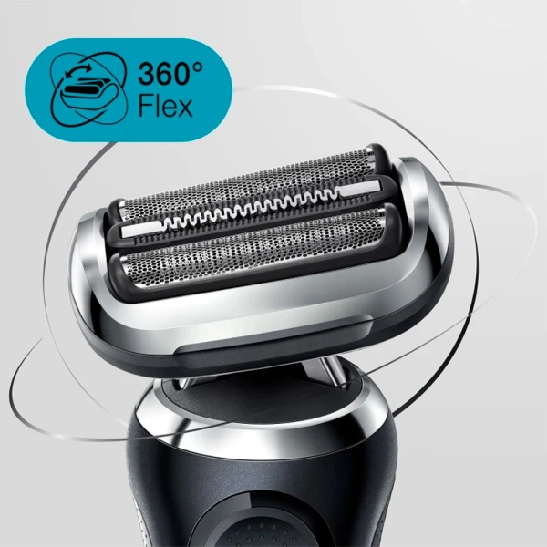 Электробритва Braun Series 7 71-N1000S (аккум., сеточная, сухое/влажное, 3 бритвен.головки) чёрн. купить по самой низкой цене