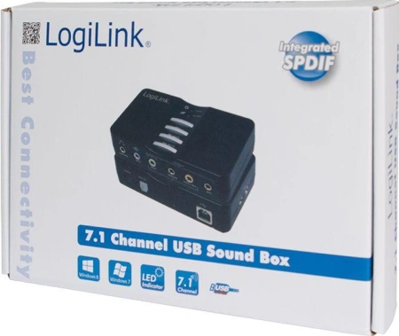 Звуковая карта LogiLink (UA0099) внен. USB, 7.1 купить по самой низкой цене
