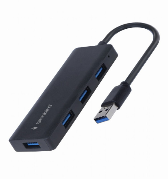 HUB 4PORT USB-A 3.1 Gembird (UHB-U3P4-03) Input 1x USB type-A, 15cm, black купить по самой низкой цене