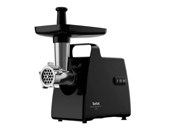 Мясорубка Tefal NE553838 (2.8кг/мин, 2000Вт, 3 диска для фарша, 3 насадки) чёрная купить по самой низкой цене
