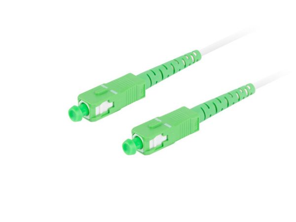 Патч-корд оптический LANBERG (FO-SASA-SS21-0050-WH) White, 5м, SM SC/APC-SC/APC SIMPLEX LSZH G657A2 3.0MM купить по самой низкой цене