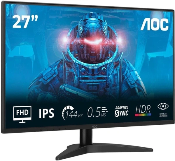 Монитор 27" AOC 27B36X (IPS, 1920x1080 144Hz, MEGA, 4мс GtG, 250кд/м2, HDMI/DP) купить по самой низкой цене