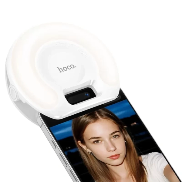 Лампа портативная лампа для селфи Hoco K160 Round 400 mAh (White) купить по самой низкой цене
