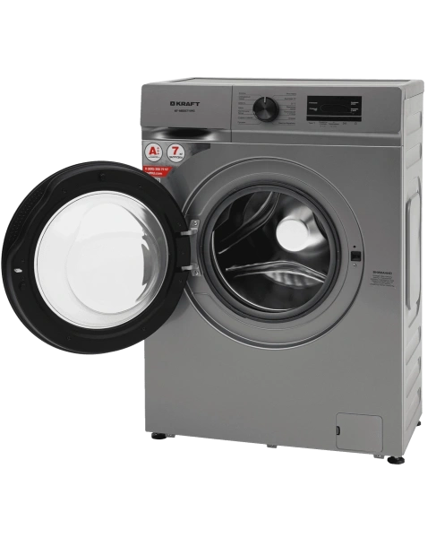 Стиральная машина Kraft KF-MBDS7109G (Инвертор.мотор, 7кг, 1000об/м, A+++, фронталь.загр, gray) 60х39х84 купить по самой низкой цене