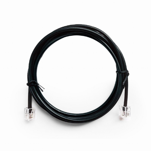 PATCH CORD 6P4C, телефонный TC6P4CR-2M (2м.) black купить по самой низкой цене