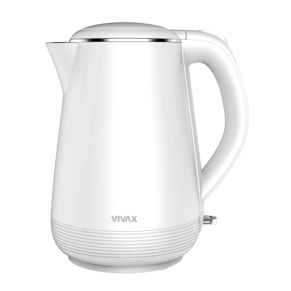 Электрочайник VIVAX HOME WH-100WM (1л, 1.2кВт) белый 0001415864 купить по самой низкой цене