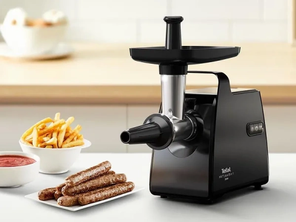 Мясорубка Tefal NE553838 (2.8кг/мин, 2000Вт, 3 диска для фарша, 3 насадки) чёрная купить по самой низкой цене