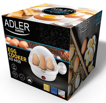 Яйцеварка Adler (AD 4459) 360Вт, макс. 7шт, белая купить по самой низкой цене