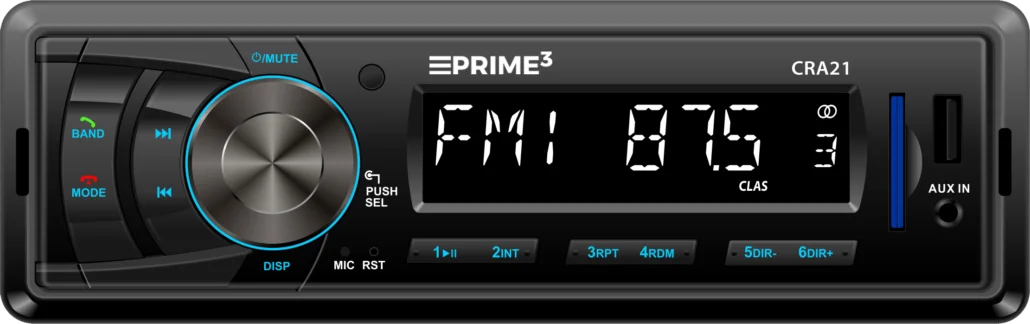 Автомагнитола PRIME3 (CRA21) 1DIN, BT, FM/AM, 4*20W, AUX, ISO/RCA, SD/USB купить по самой низкой цене