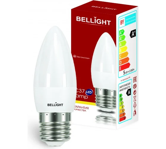 Лампа светодиодная BELLIGHT (Best Price) C37, 230V, 8Вт, 4000K, E27 купить по самой низкой цене
