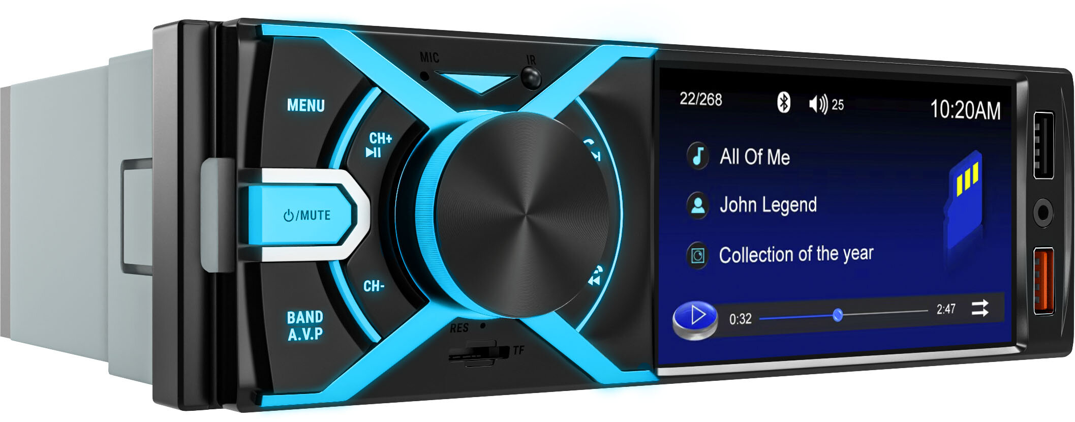 Автомагнитола NAVITEL RD9  (4x45Вт, mSD, 2*USB, AUX, FM, RCA, Bluetooth 5.0, 1DIN, Hands-free) купить по самой низкой цене