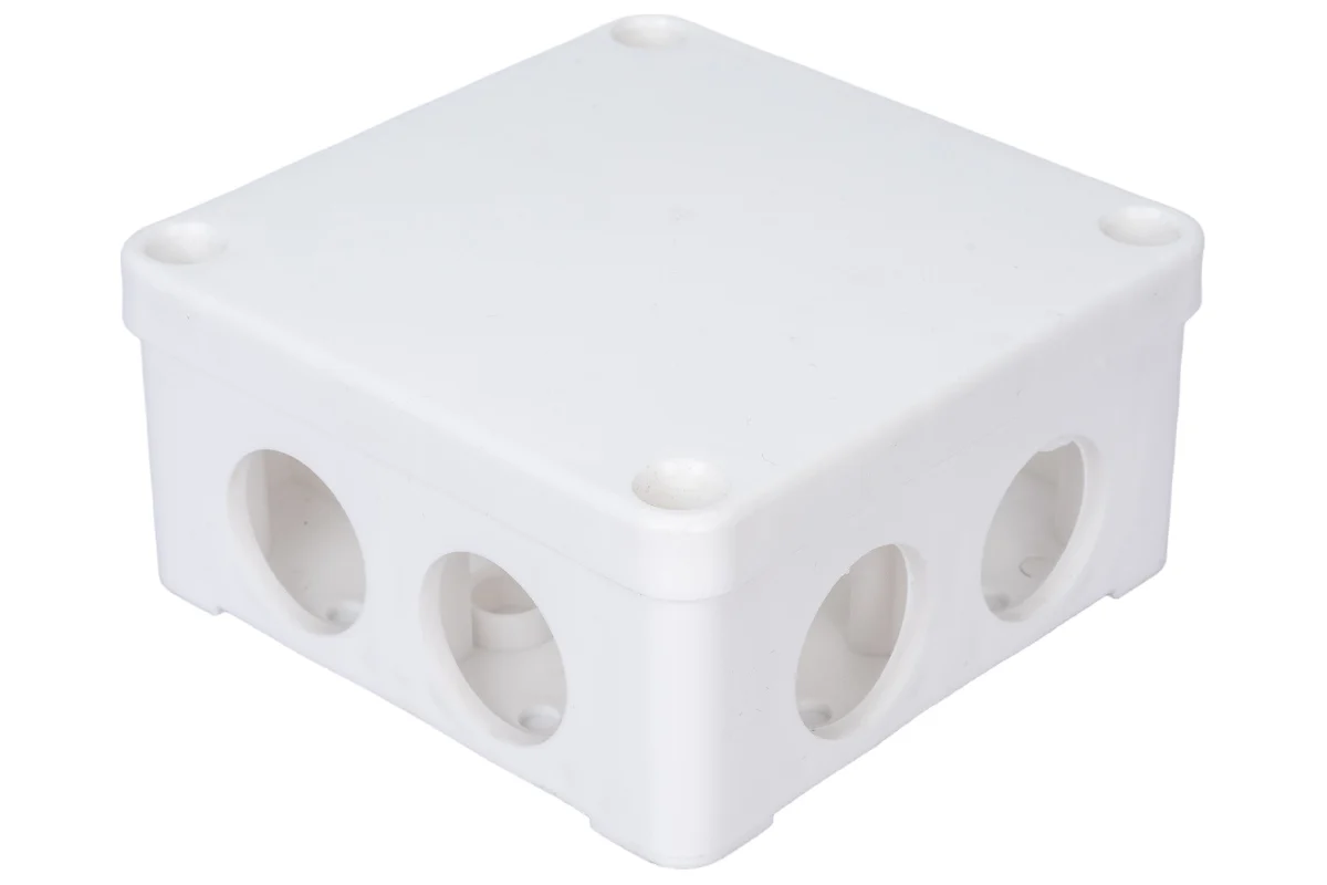 Распределительная коробка КЭМ 7-16-7 (БелТИЗ), внешняя, квадратная 140x140x58, белая купить по самой низкой цене