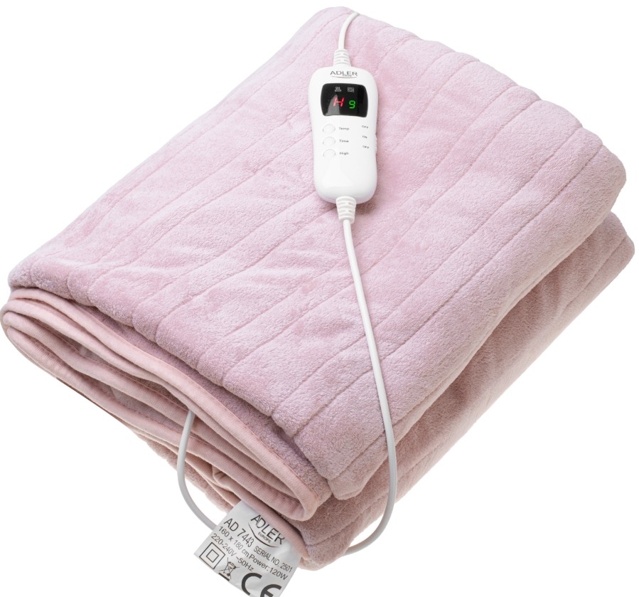 Одеяло с электроподогревом Adler AD 7443 Super soft (160x180, 7ур.нагр, съемн.шнур пит. с ЖК-дисплеем, таймер) Одеяло с электроподогревом Adler AD 7443 Super soft (160x180, 7ур.нагр, съемн.шнур пит. с ЖК-дисплеем, таймер) купить по самой низкой цене