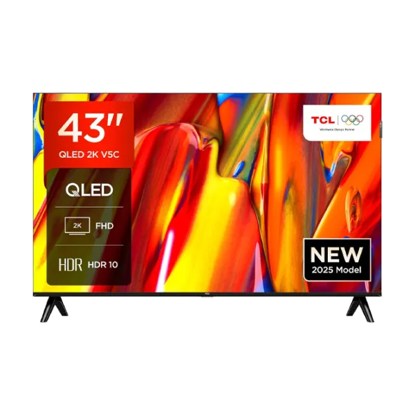 43' Телевизор QLED TCL 43V5C SmTV, FHD, WF/BT/Lan, Google TV, HDR10,  DVB-T2/C/S2 купить по самой низкой цене