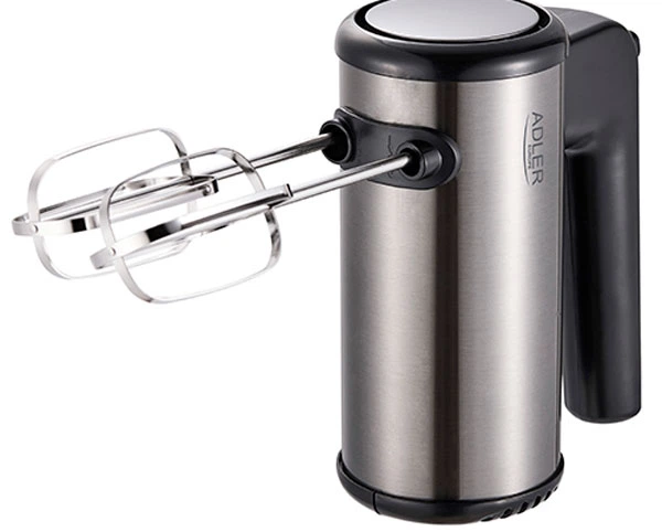 Миксер Adler AD 4232 (ручной, 500Вт/max 900Вт, 5 скор, турборежим, насадки для теста) серебр. купить по самой низкой цене