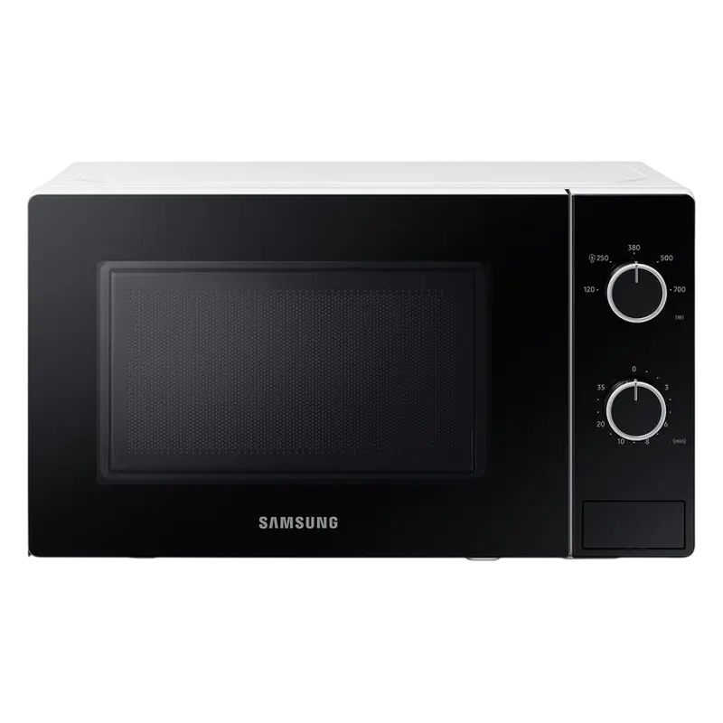 Микроволновая печь Samsung MS20A3010AH/OL (био-керам.эмаль, 20л, 700вт) Корпус-белый, дверца-чёрная купить по самой низкой цене