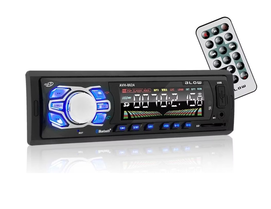 Автомагнитола BLOW AVH-8624 (78-269#) 1 DIN,  FM, 4x50Вт, RDS, USB/mSD, BT, Д/У купить по самой низкой цене