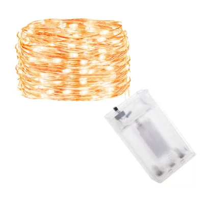 Гирлянда ёлочная Springos (CL0014) 4.9м, 50 тёпло-белых светодиодов, на батарейках 3xАА купить по самой низкой цене