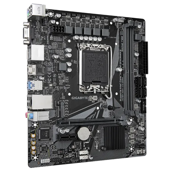 M/B LGA1700: GIGABYTE H610M S2H V3 DDR4 (2*DDR4 max 3200МГц, 1*PCIEx16+1*PCIEx1, HDMI/DSUB/2*DP, M.2, GLan) купить по самой низкой цене