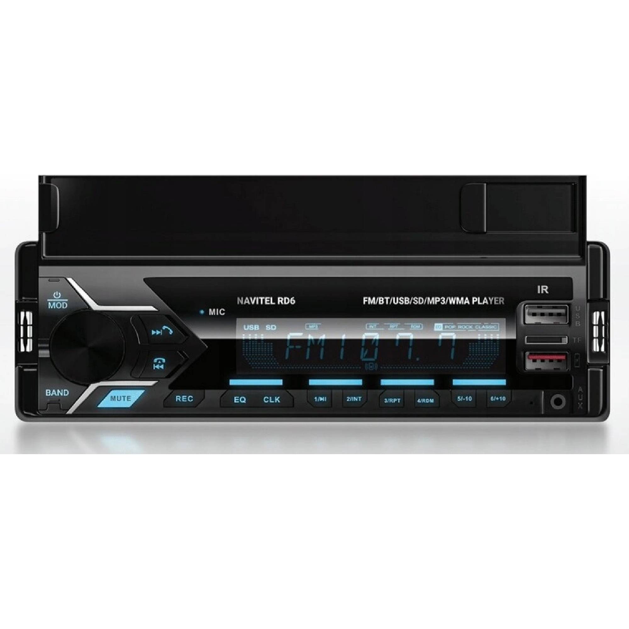 Автомагнитола NAVITEL RD6  (4x45Вт, mSD, 2*USB, AUX, FM, RCA, Bluetooth 5.0, 1DIN, Hands-free) купить по самой низкой цене