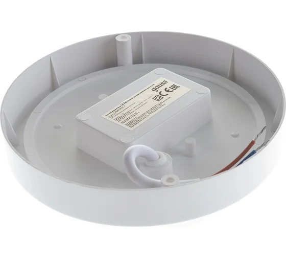 Светильник LED Gauss (126418312) LITE IP65  D140*48 12W 980lm 6500K 200-240V ЖКХ круглый купить по самой низкой цене