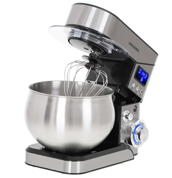 Кухонный комбайн Mesko MS 4228 (1300-2000Вт, 6 скоростей, емкость чаши 5л. из нержавеющей стали, 3 насадки) купить по самой низкой цене