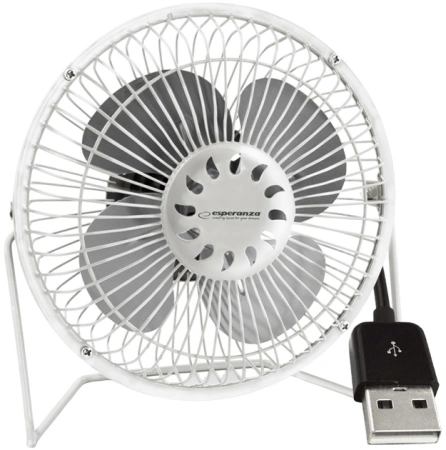 Вентилятор настольный Esperanza Yugo EA149W) 1 скор., d= 15см, Источник питания USB, Белый Уценка! купить по самой низкой цене