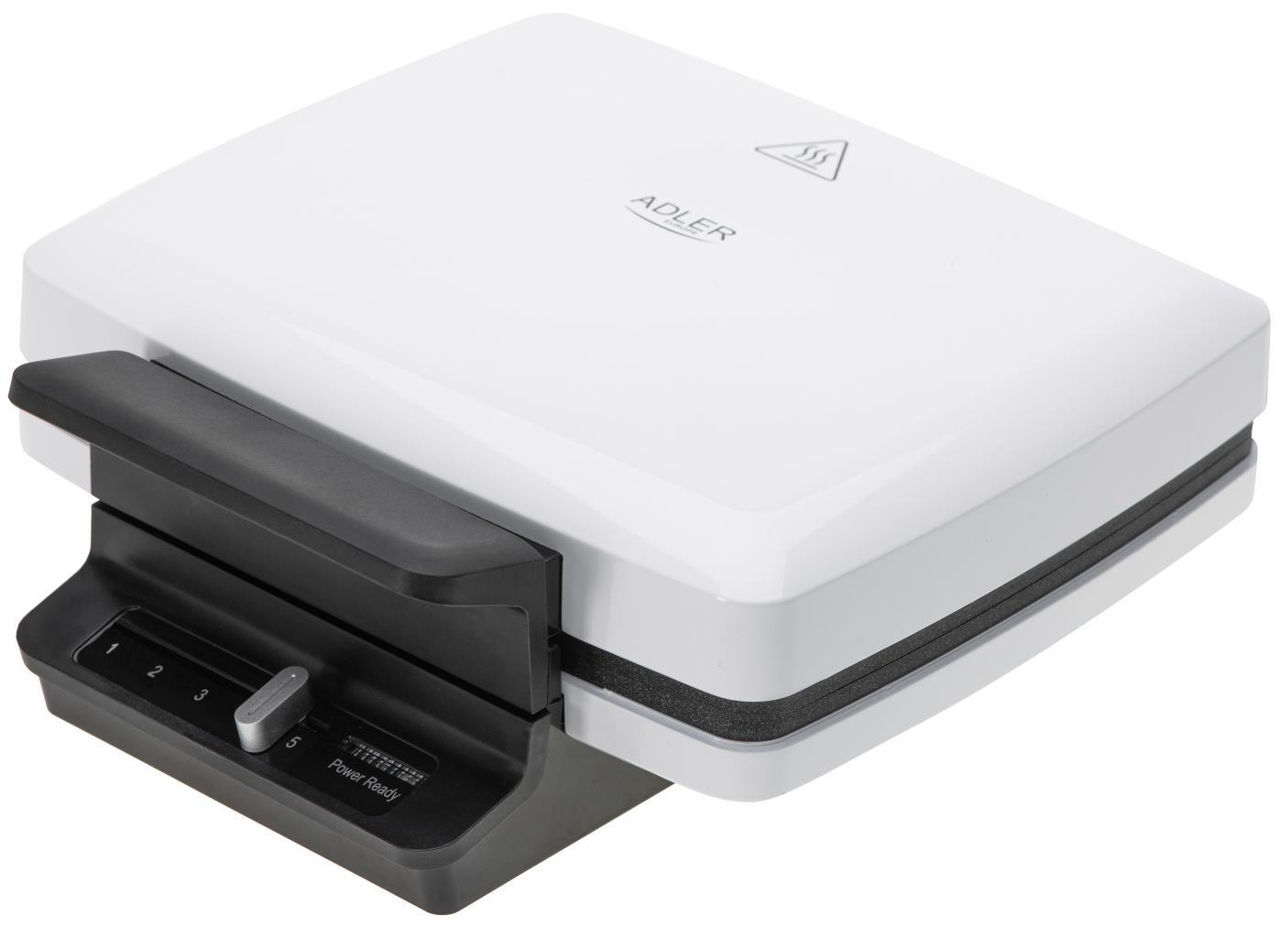 Вафельница ADLER AD-3085  (1800Вт, антипригарное покрытие, контроль температуры) купить по самой низкой цене