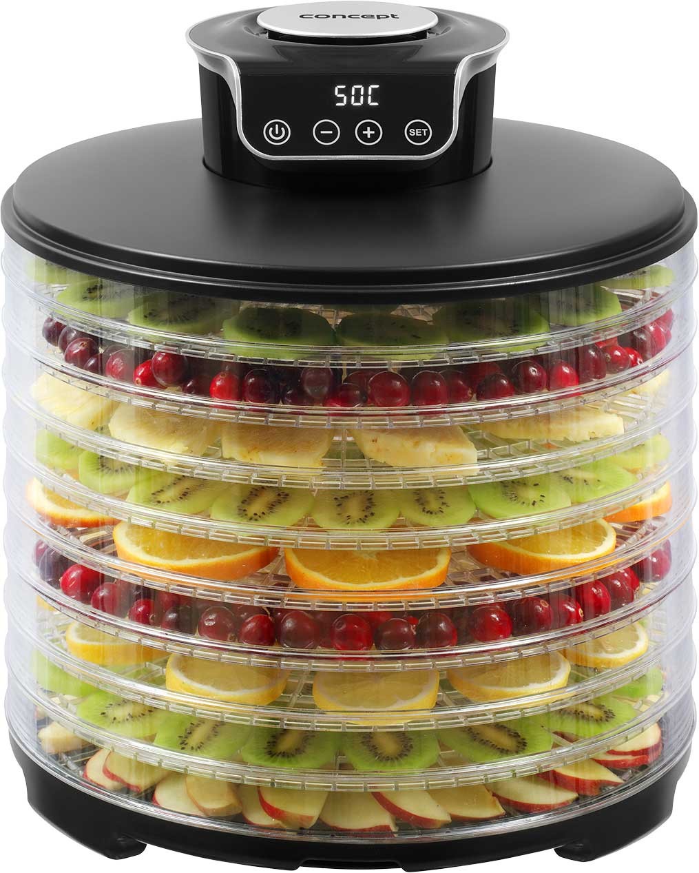 Сушилка для овощей и фруктов Concept (SO3010) 245Вт, 9 поддонов, термостат 35-70°C купить по самой низкой цене