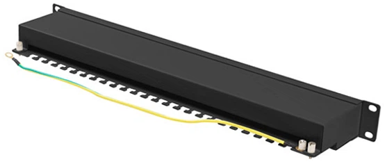 Patch Panel 19', 1U, 24port, CAT.6A, FTP, LANBERG (PPSA-1024-B) black с органайзером для проводов купить по самой низкой цене
