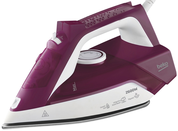 Утюг Beko SIM3126R (2600Вт, подошва- керамика, вертикаль.отпаривание) RED Уценка! купить по самой низкой цене