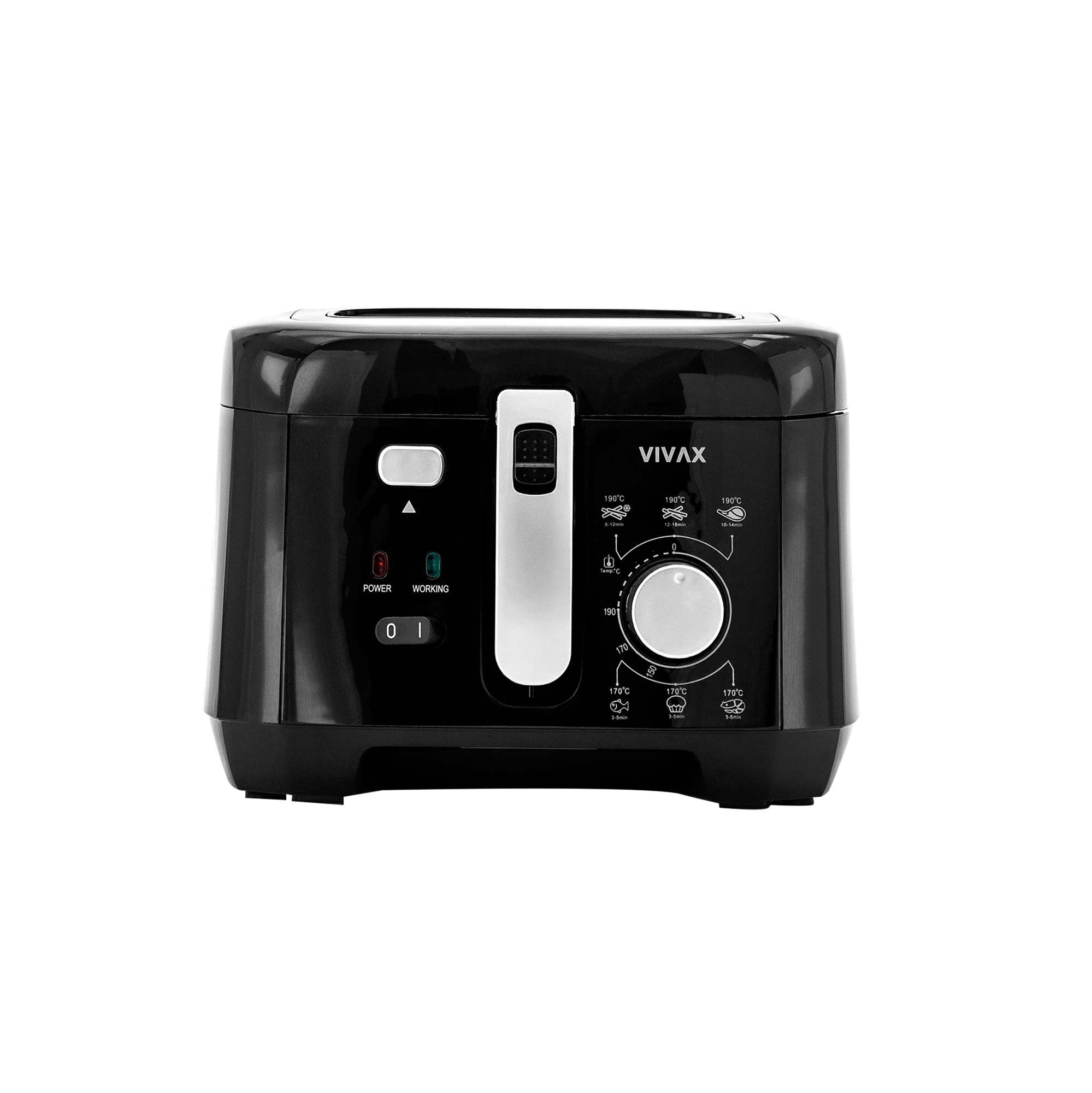 Фритюрница VIVAX DF-1800B (1800Вт, жарка/фритюр, чаша 2.5л, 6 программ)    0002356260 купить по самой низкой цене