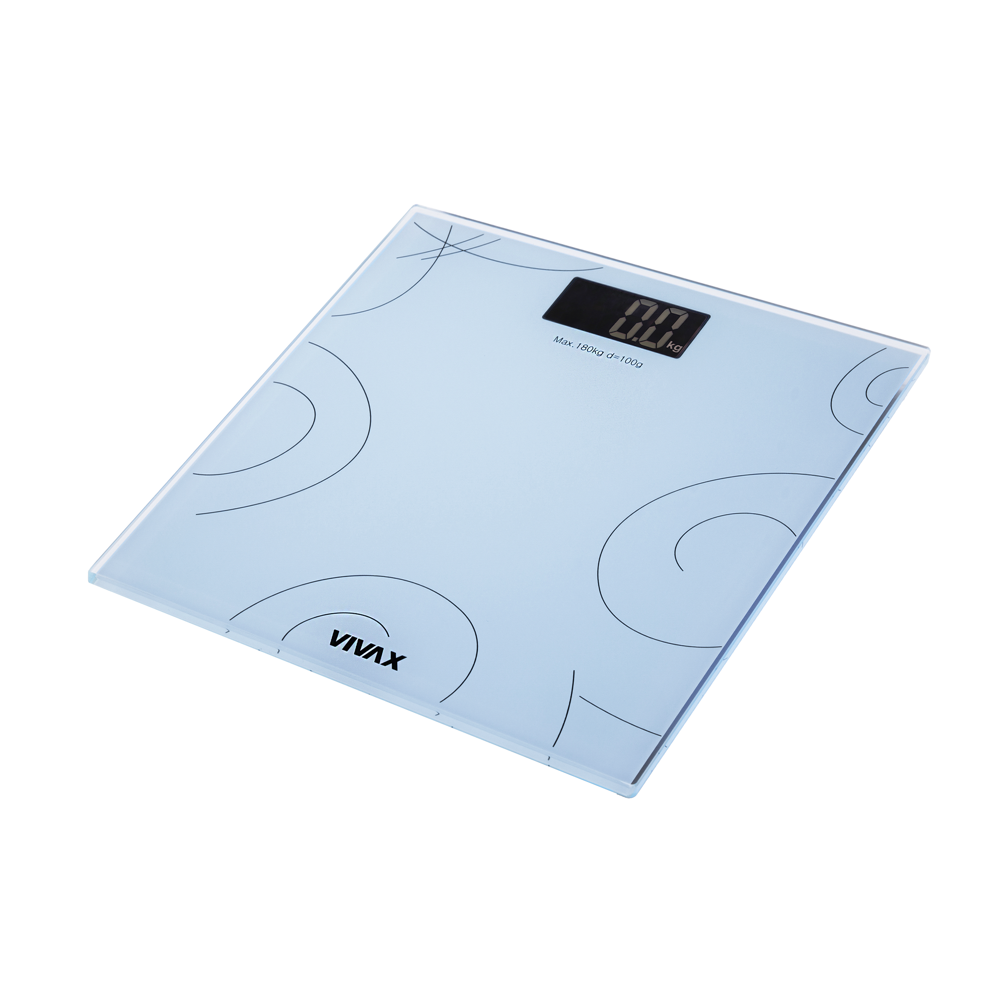 Весы напольные VIVAX PS-158W (электрон,  180/0.1кг, ЖК-экран) 0001365025 купить по самой низкой цене