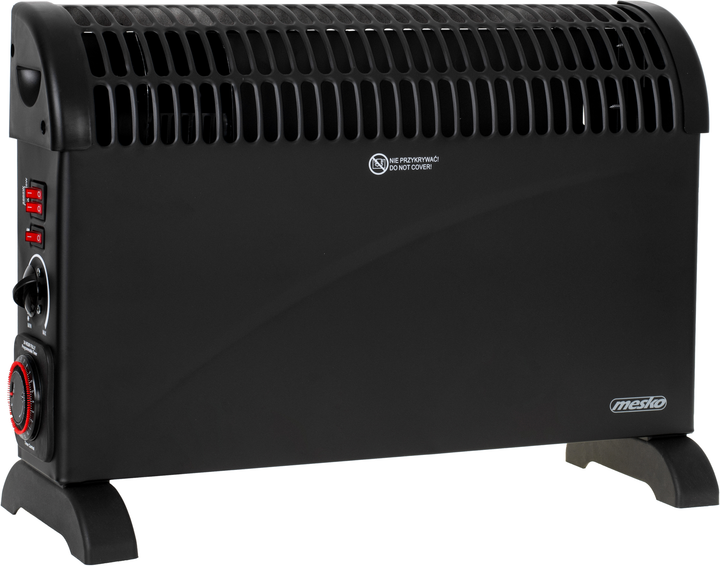 Обогреватель конвекторный Mesko MS 7741b BLACK (750/1250/2000W, термостат, вентилятор, реж. TURBO, таймер) купить по самой низкой цене