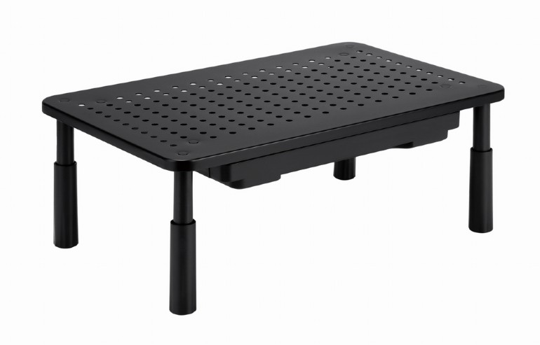 Подставка для монитора/ноубука Gembird (MS-TABLE-D-01) прямоуголь. 370*235мм, рег.высоты 100/120/140мм, чёрная купить по самой низкой цене