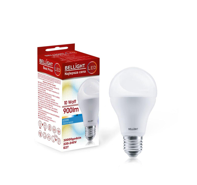 Лампа светодиодная BELLIGHT (Best Price) A60 230V 10W 6500K E27 купить по самой низкой цене
