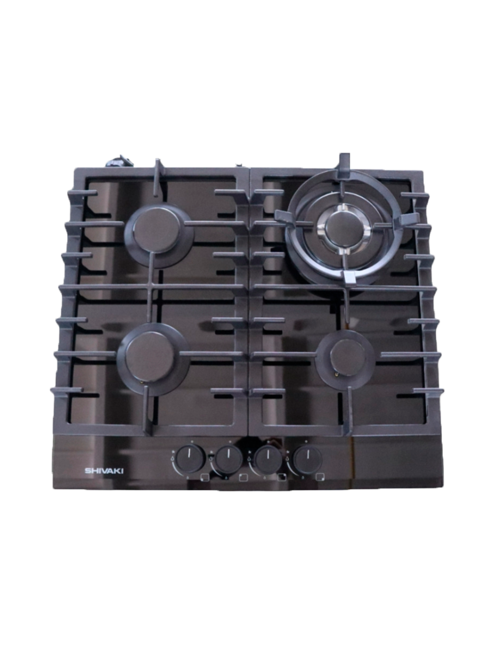 Панель варочная газовая SHIVAKI (S64-1720  black) 4конф, стеклокерам., эл.поджиг, газ-контроль купить по самой низкой цене