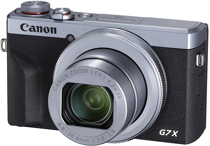 Фотокамера CANON PowerShot G7 X Mark III Silver (20.1Mp, 4.2x, 3', FHD, OIS, SD/SDXC/SDHC, BT/WF) (3638C013) купить по самой низкой цене